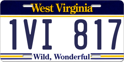 WV license plate 1VI817