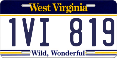 WV license plate 1VI819