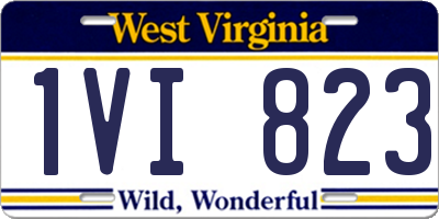 WV license plate 1VI823