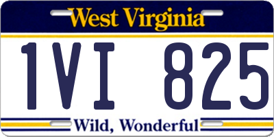 WV license plate 1VI825