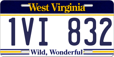 WV license plate 1VI832