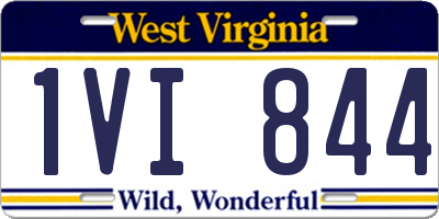 WV license plate 1VI844