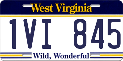 WV license plate 1VI845