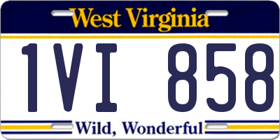 WV license plate 1VI858