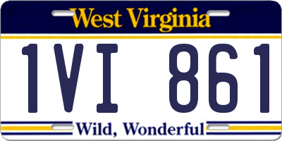 WV license plate 1VI861