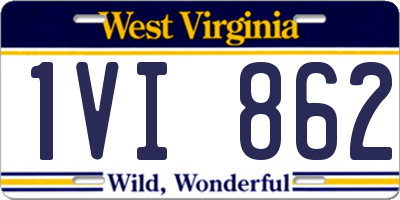 WV license plate 1VI862