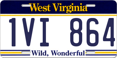 WV license plate 1VI864
