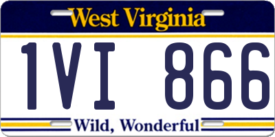 WV license plate 1VI866
