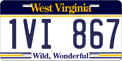 WV license plate 1VI867