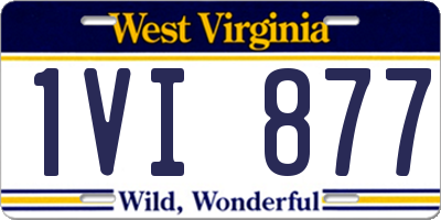 WV license plate 1VI877
