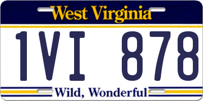 WV license plate 1VI878