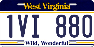 WV license plate 1VI880