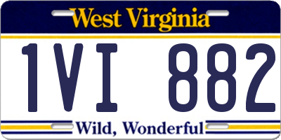 WV license plate 1VI882