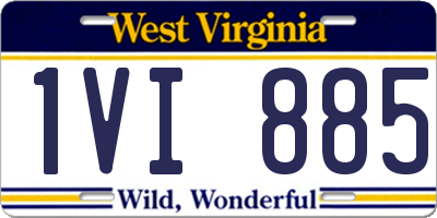 WV license plate 1VI885