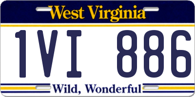 WV license plate 1VI886