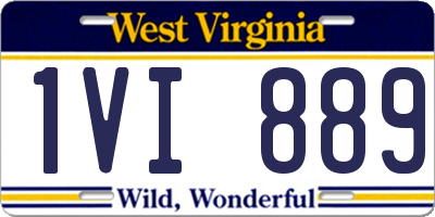 WV license plate 1VI889