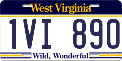 WV license plate 1VI890