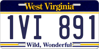 WV license plate 1VI891