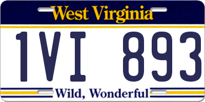 WV license plate 1VI893