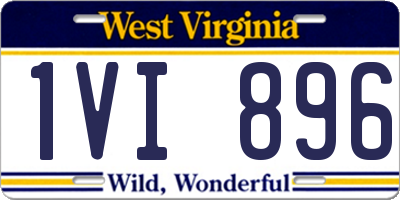 WV license plate 1VI896