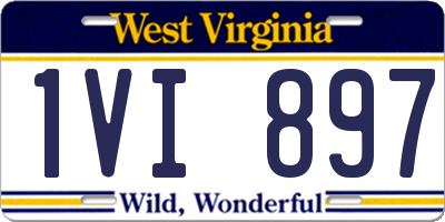 WV license plate 1VI897
