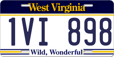 WV license plate 1VI898