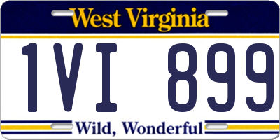 WV license plate 1VI899