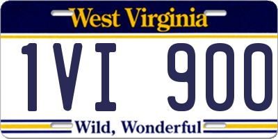 WV license plate 1VI900