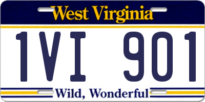 WV license plate 1VI901