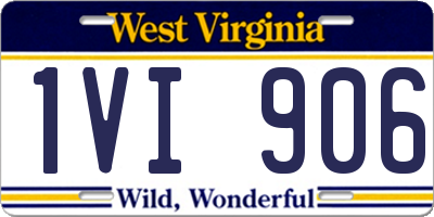 WV license plate 1VI906