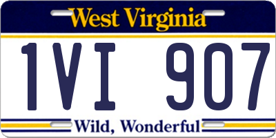 WV license plate 1VI907
