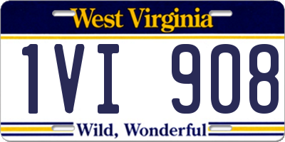 WV license plate 1VI908