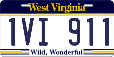 WV license plate 1VI911