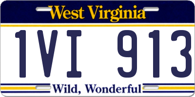 WV license plate 1VI913