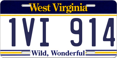 WV license plate 1VI914