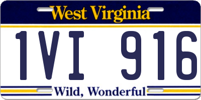 WV license plate 1VI916