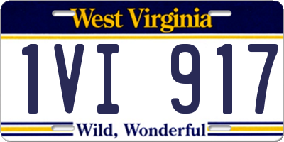 WV license plate 1VI917