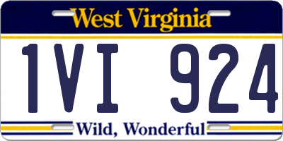 WV license plate 1VI924