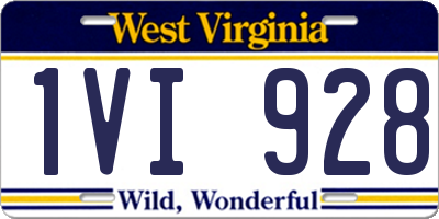 WV license plate 1VI928