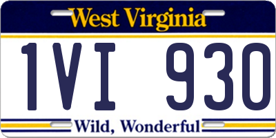 WV license plate 1VI930