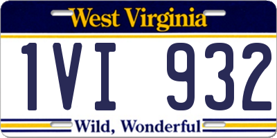 WV license plate 1VI932