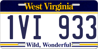 WV license plate 1VI933