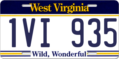 WV license plate 1VI935