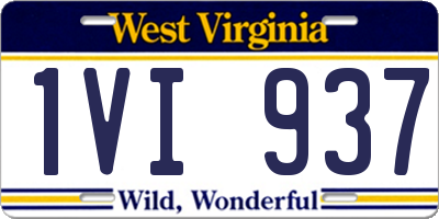 WV license plate 1VI937