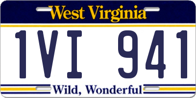 WV license plate 1VI941