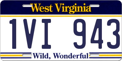 WV license plate 1VI943