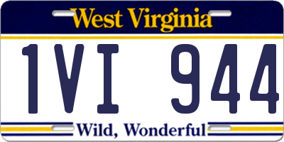 WV license plate 1VI944