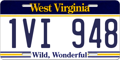 WV license plate 1VI948