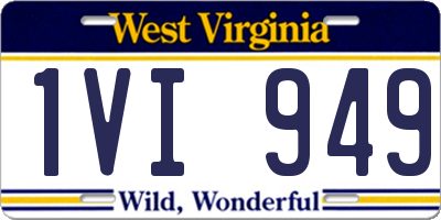 WV license plate 1VI949