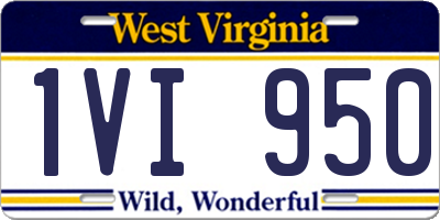 WV license plate 1VI950